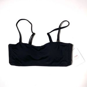 ANDIE THE RIO TOP SWIM BIKIN TOP REMOVABLE STRAPS BLACK SIZE SMALL NWT